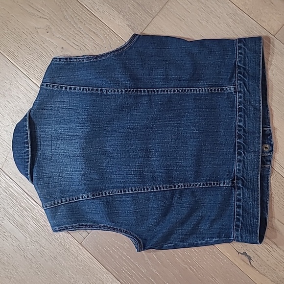EUC Current/Elliot Jean Vest Women's sz XS/S The Sleeveless Button Up Denim Vest - Picture 3 of 9